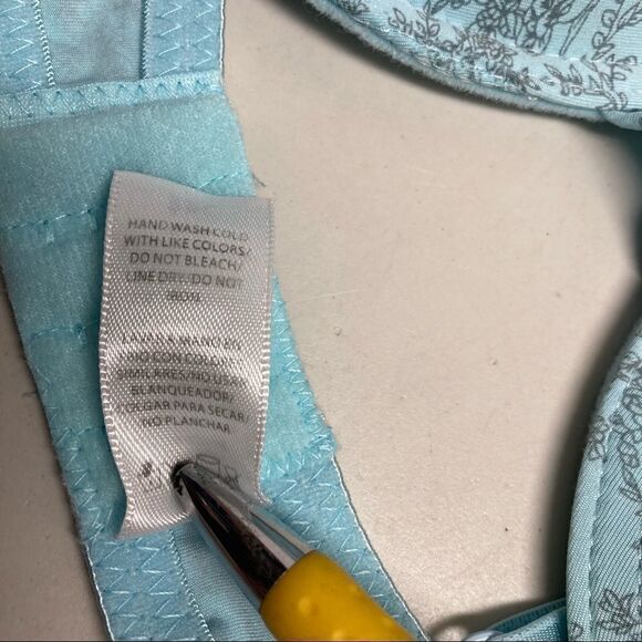 Blue/Green& gray Padded Bra Size 38C‎ - Picture 4 of 8